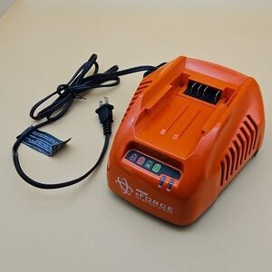 ECHO LC-56V2A eFORCE 56V Battery Charger Lithium Ion Tested Works Orange